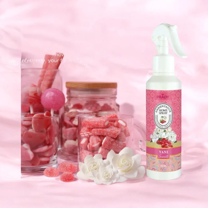 SPRAY D'AMBIANCE MAISON,TISSU ET VOITURE YANI YARA SWEET (220ml)