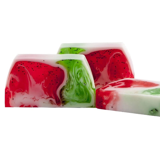 Tranche de savon fraise, kiwi ( entre 90 et 105g)